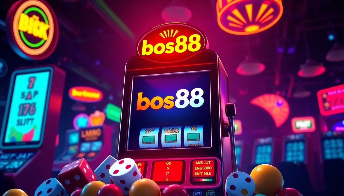 Berinteraksi dengan bos88 slot yang menyenangkan pada mesin slot dengan simbol menarik.