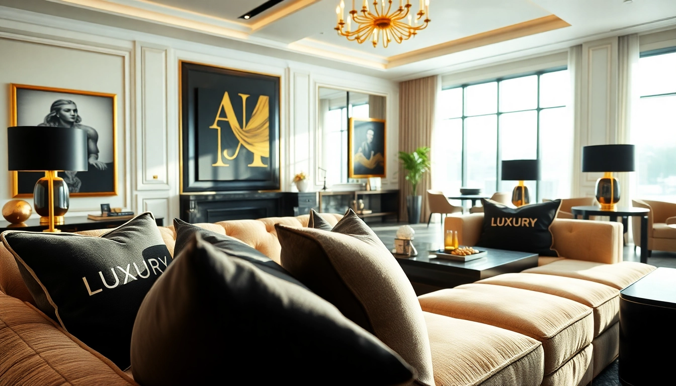 Mejora tu experiencia de lujo con luxury12, un salón elegante lleno de decoración de alta gama.
