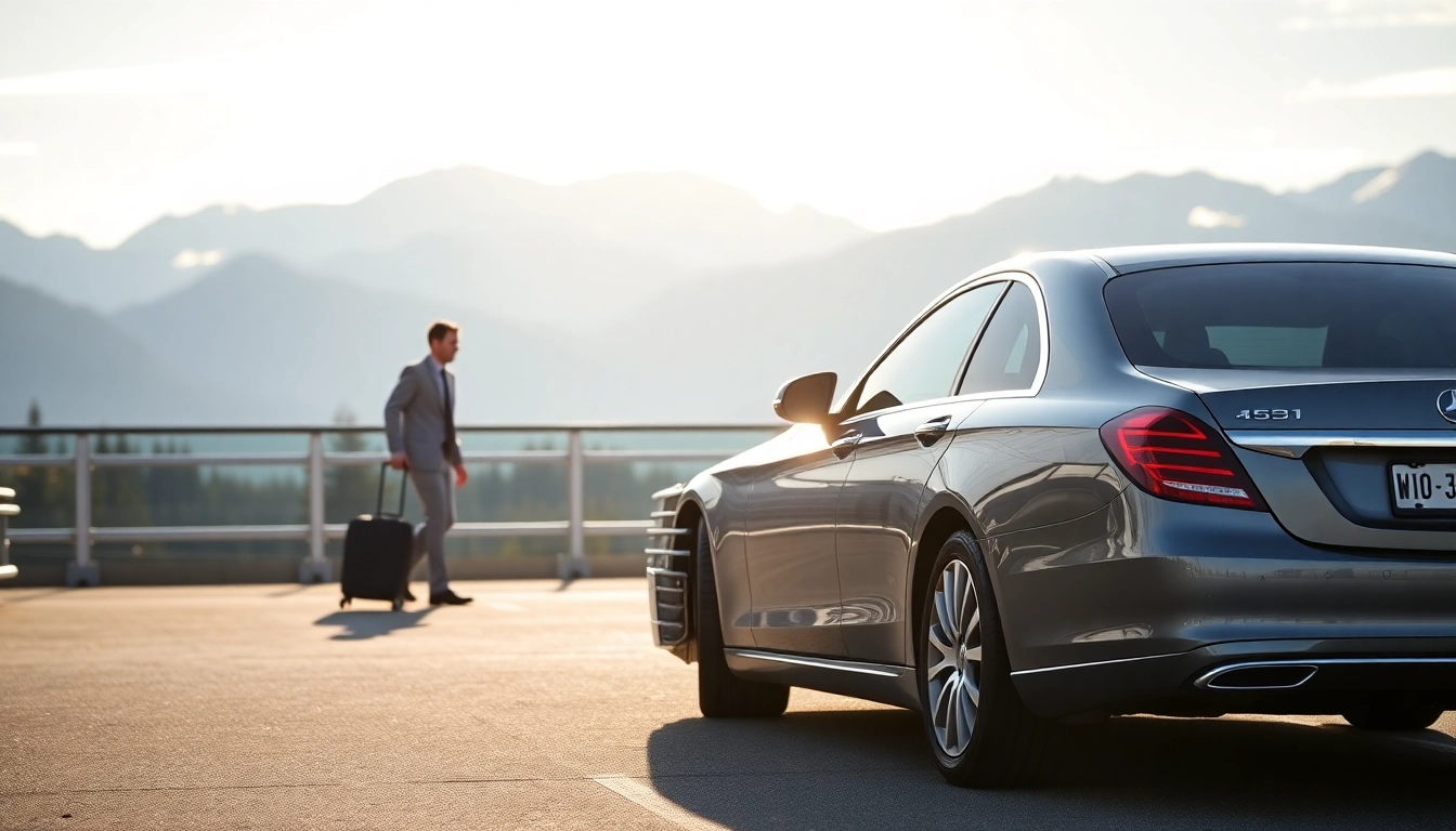 Experience reliable car service YVR to whistler with luxury vehicles against stunning mountain scenery.